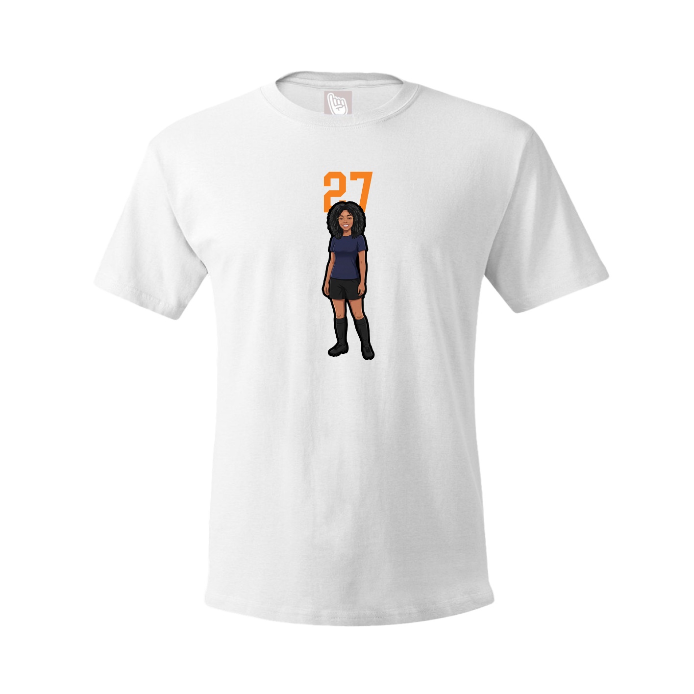 Tee — Number Top in White