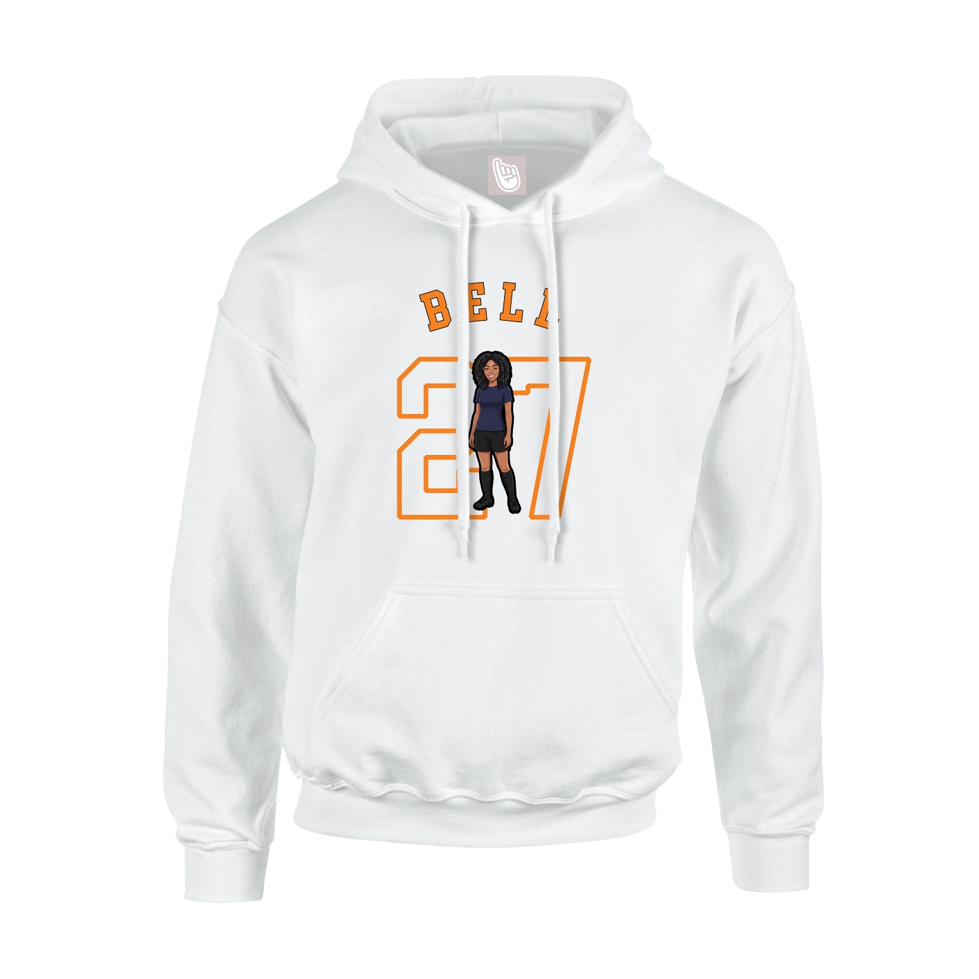 Hoodie — Shirsey Arch in White