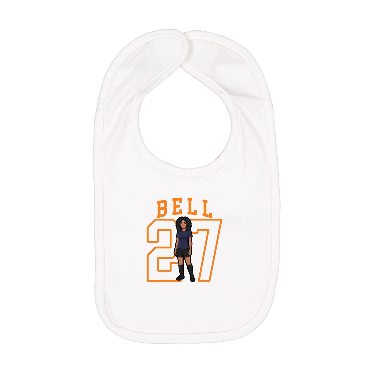 Infant Bib — Shirsey in White