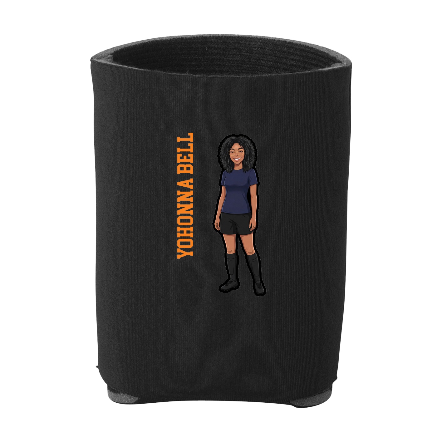 Can Holder — Name Vertical in Black