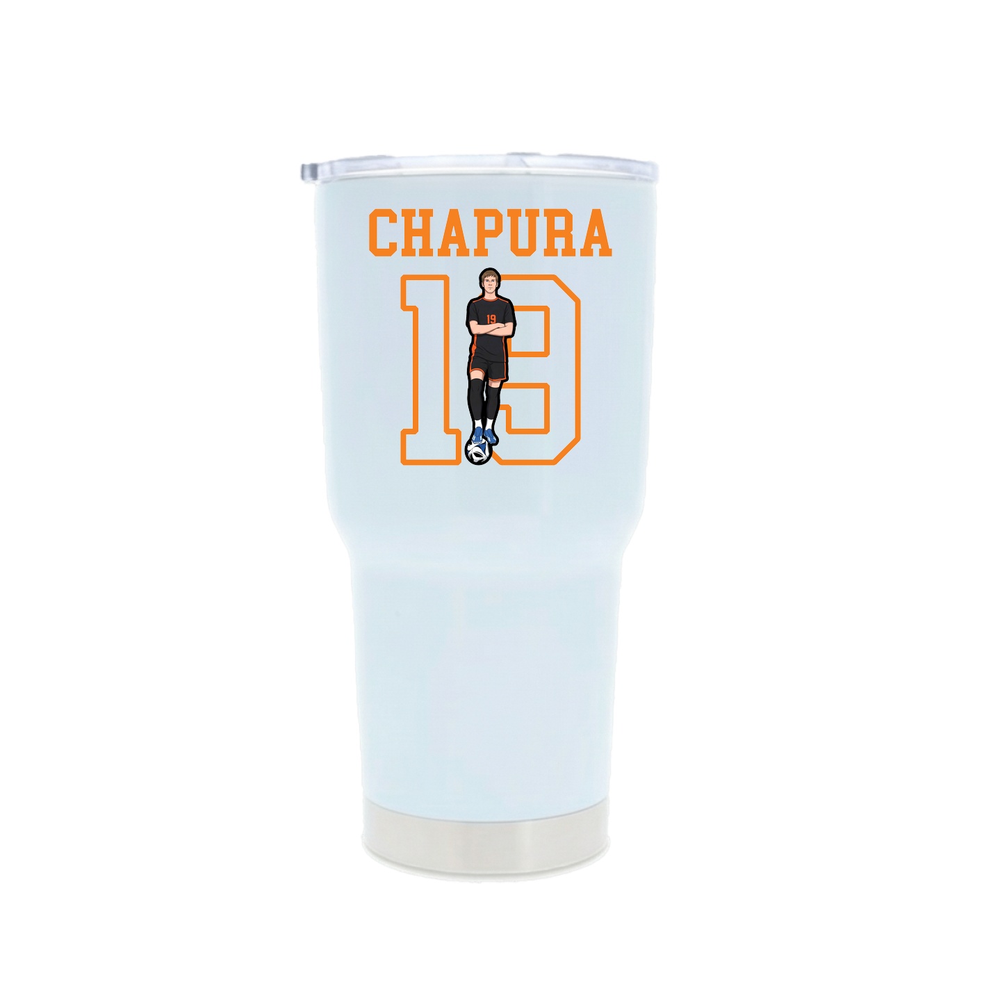 30oz Stainless Steel Tumbler — Shirsey in White