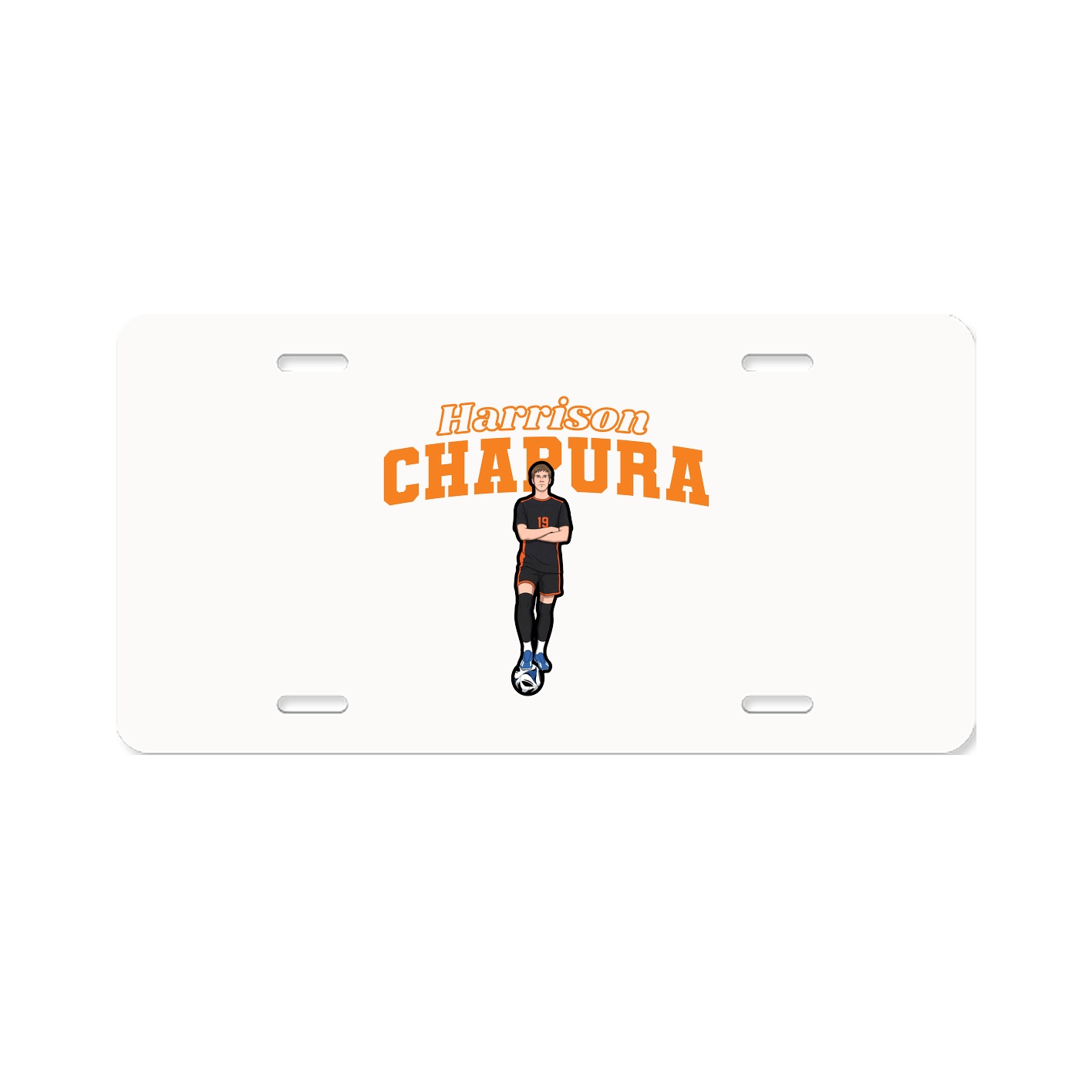 License Plate — Name Arch in Classic