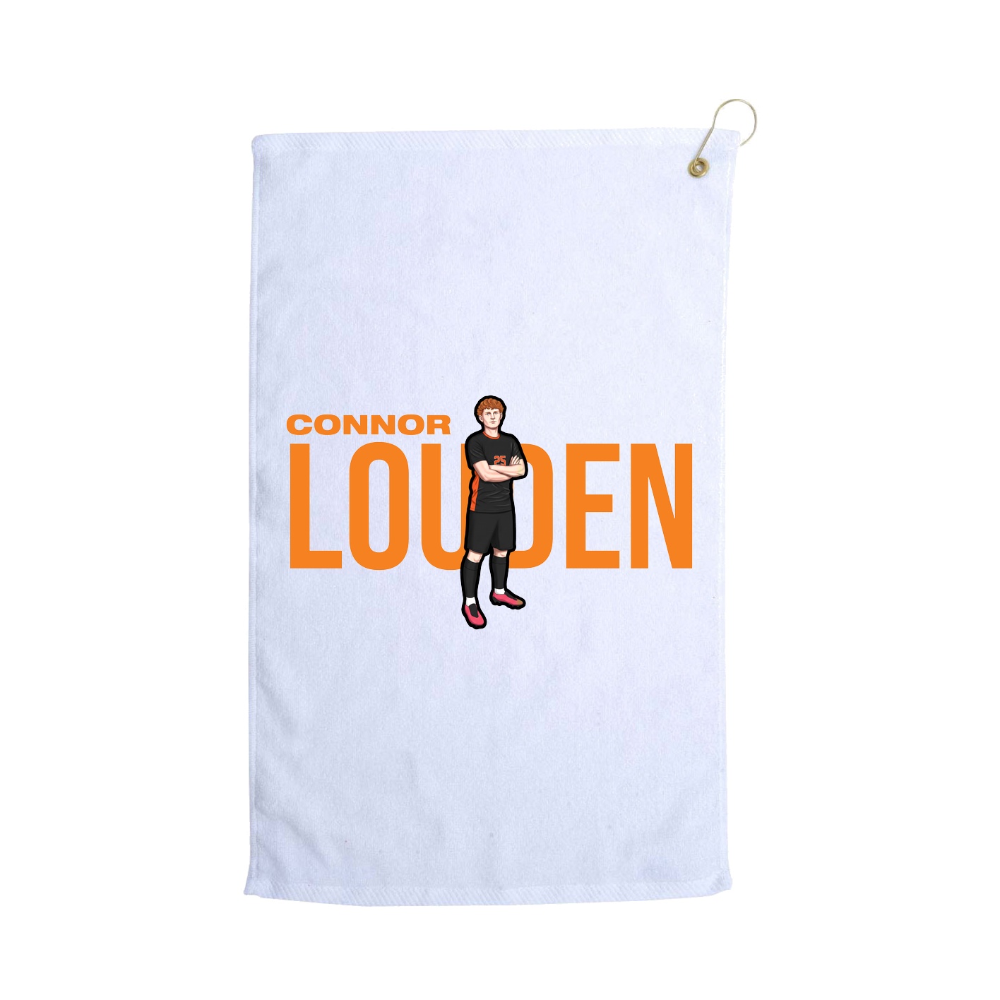 Golf Towel — Player Name in White