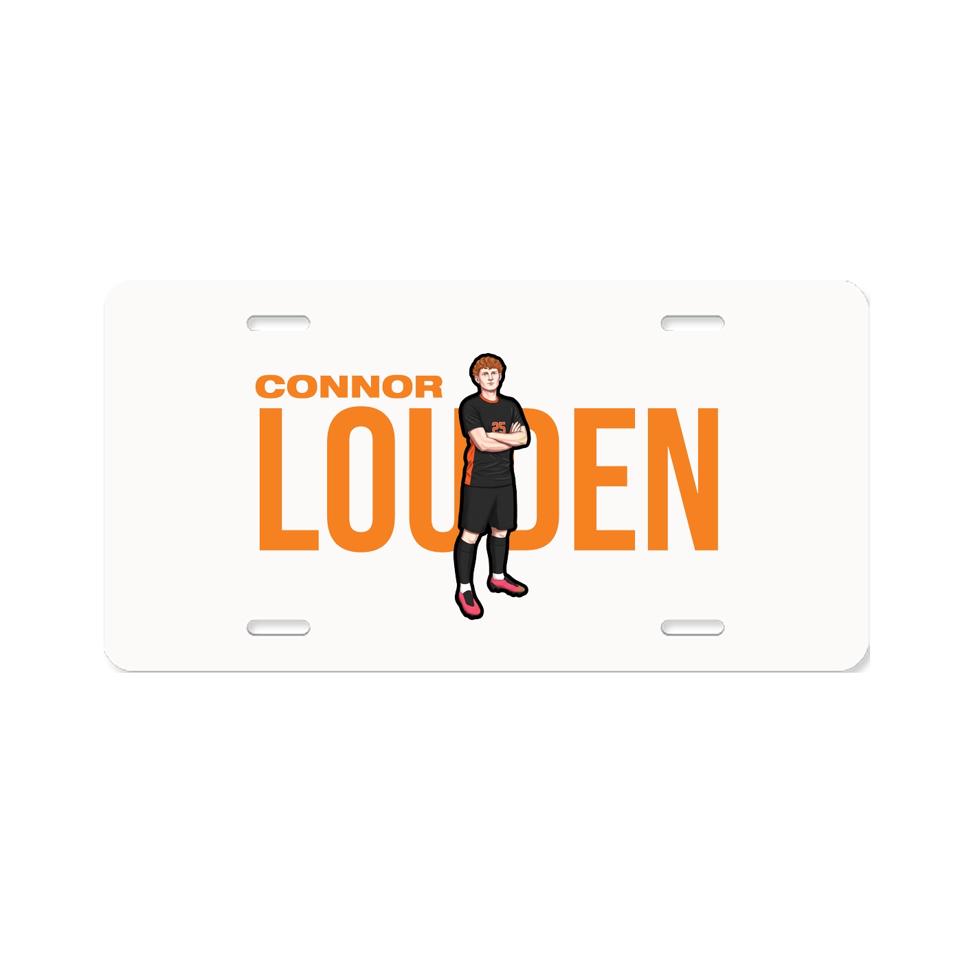 License Plate — Player Name in Classic