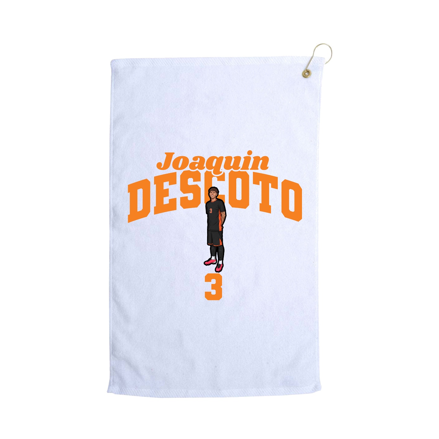 Golf Towel — Signature Arch in White