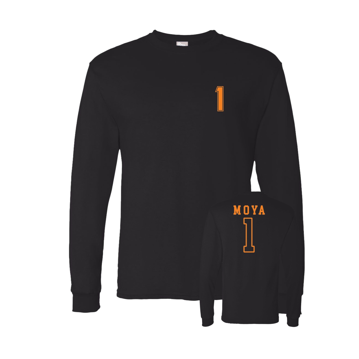 Long Sleeve Tee — Chest Back in Black