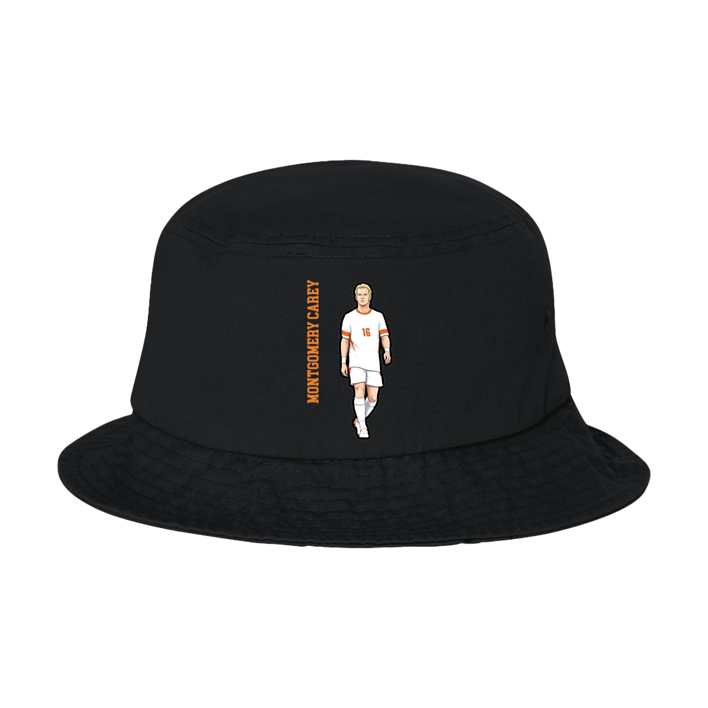 Bucket Cap — Name Vertical in Black