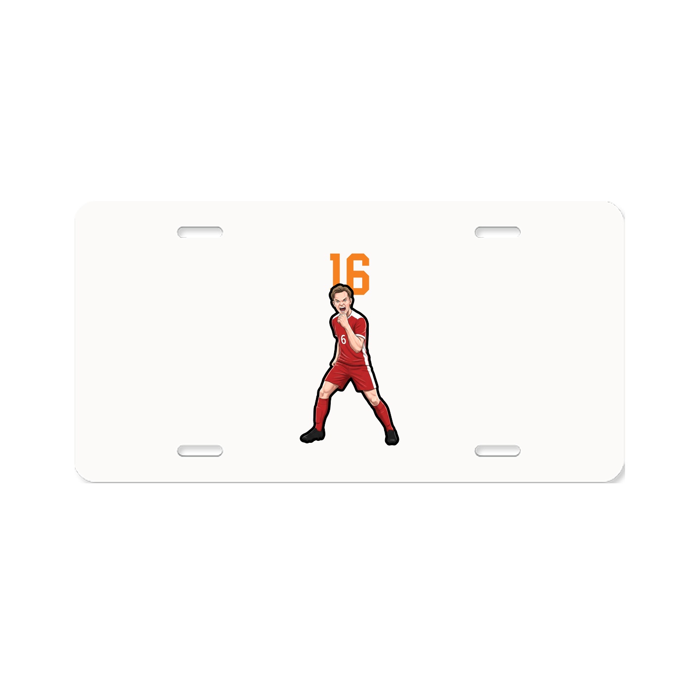 License Plate — Number Top in Classic
