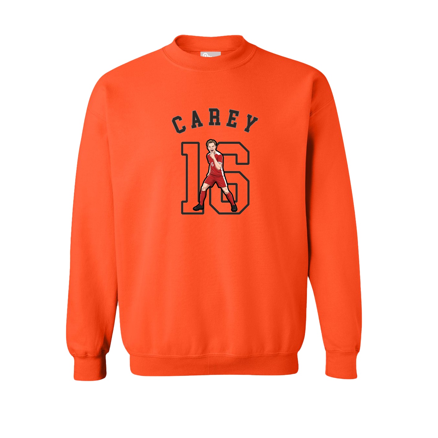 Fleece Crew — Shirsey Arch in Orange