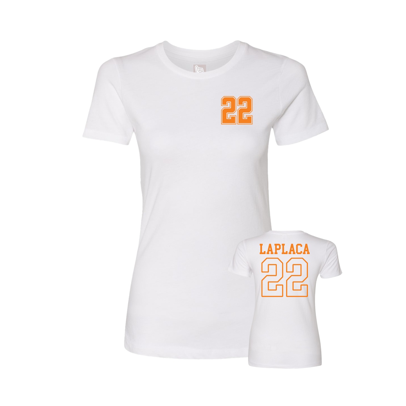 Womens Tee — Chest Back in White