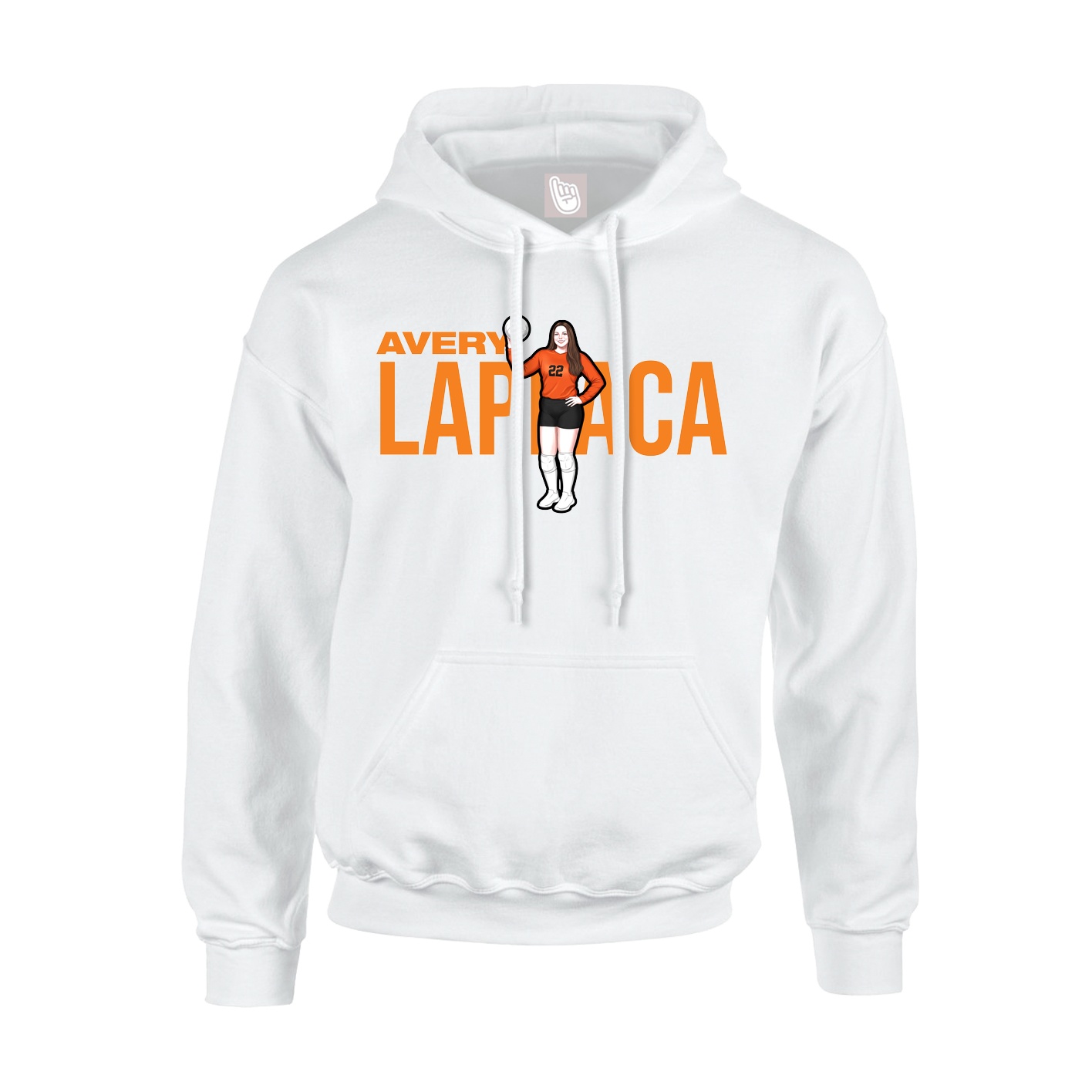 Hoodie — Player Name in White