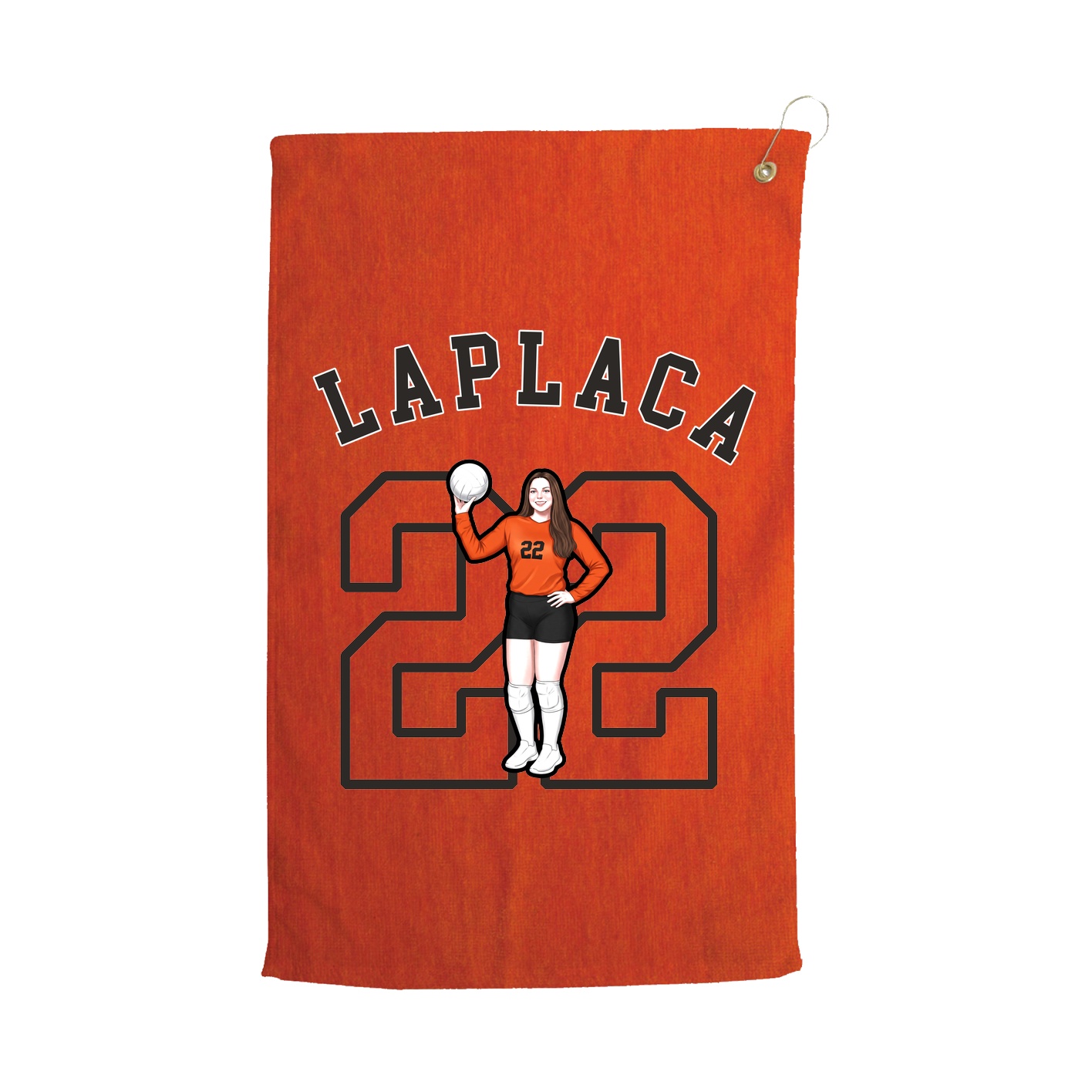 Golf Towel — Shirsey Arch in Orange