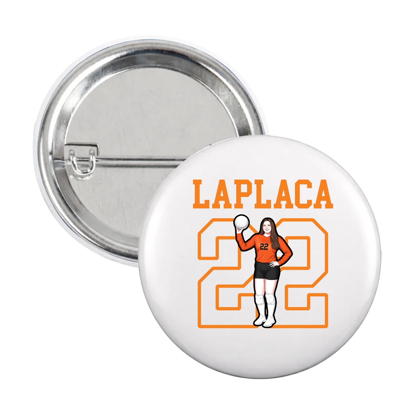 Game Day Button — Shirsey in White
