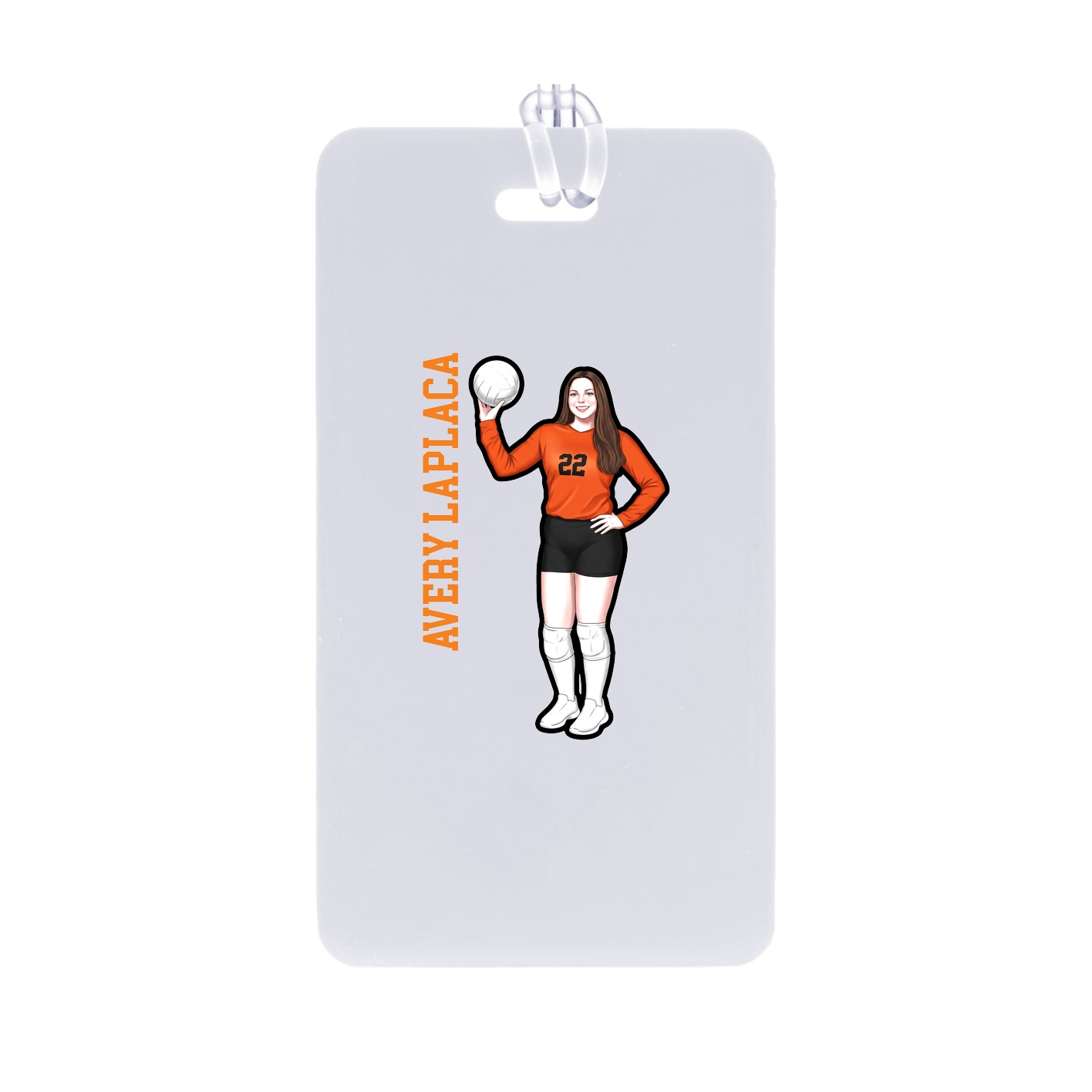 Bag Tag — Name Vertical in Classic