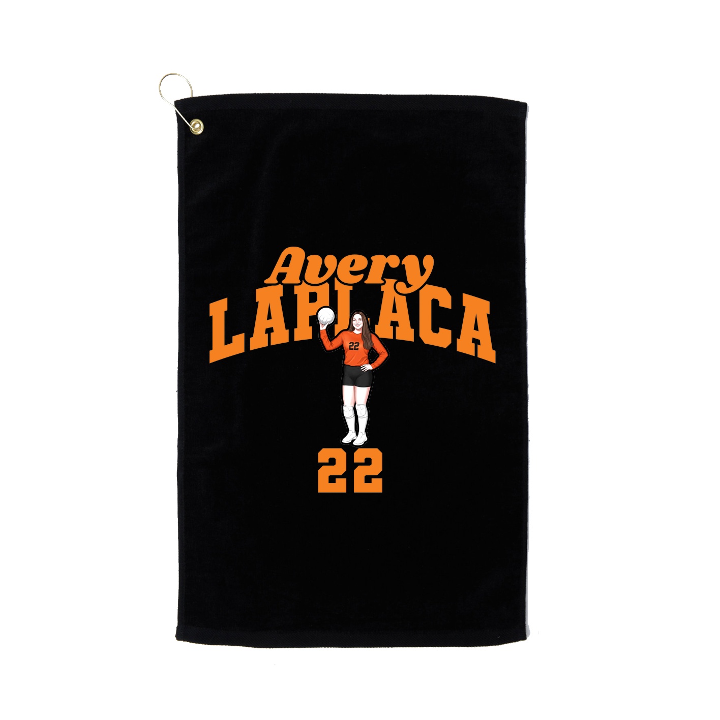 Golf Towel — Signature Arch in Black