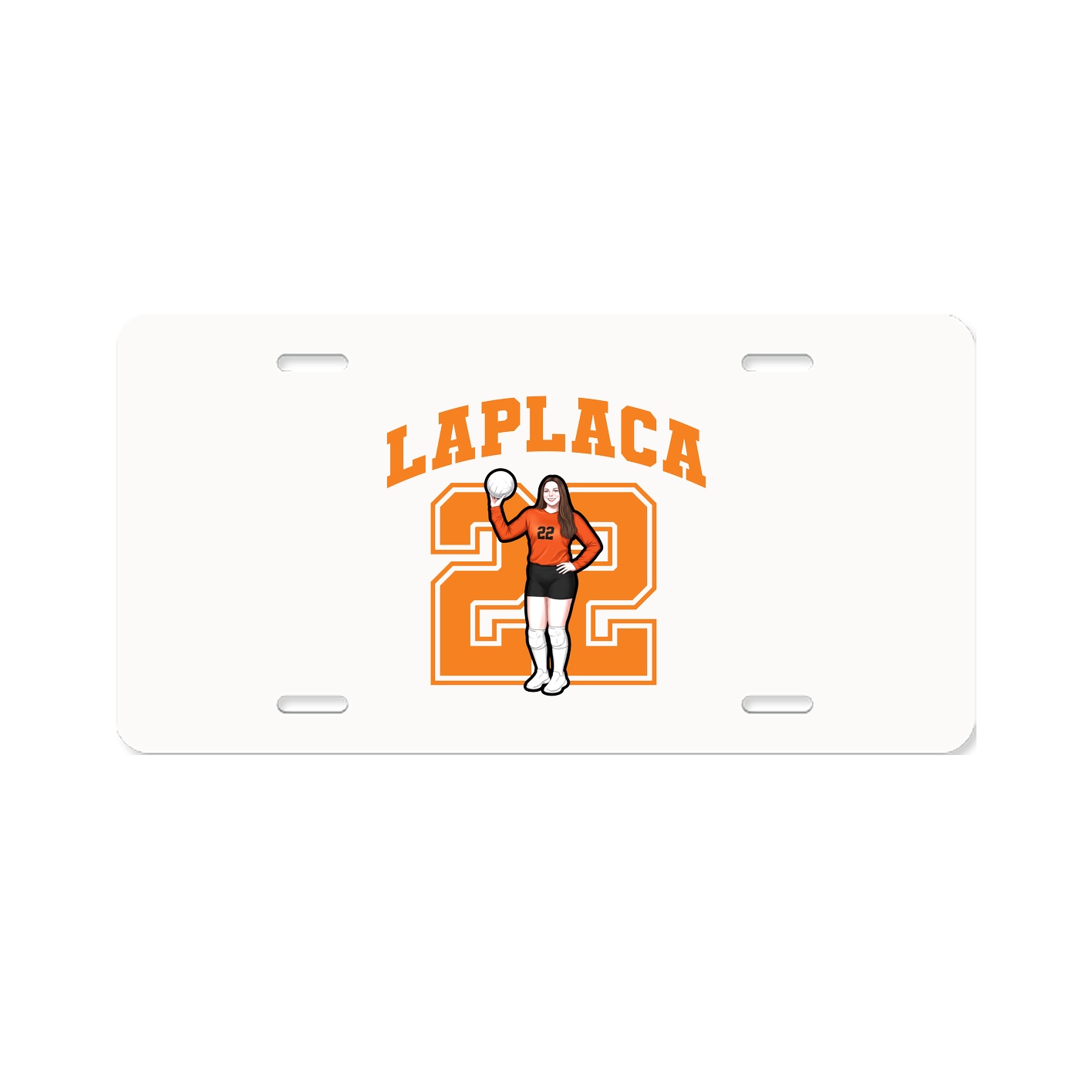 License Plate — Number in Classic