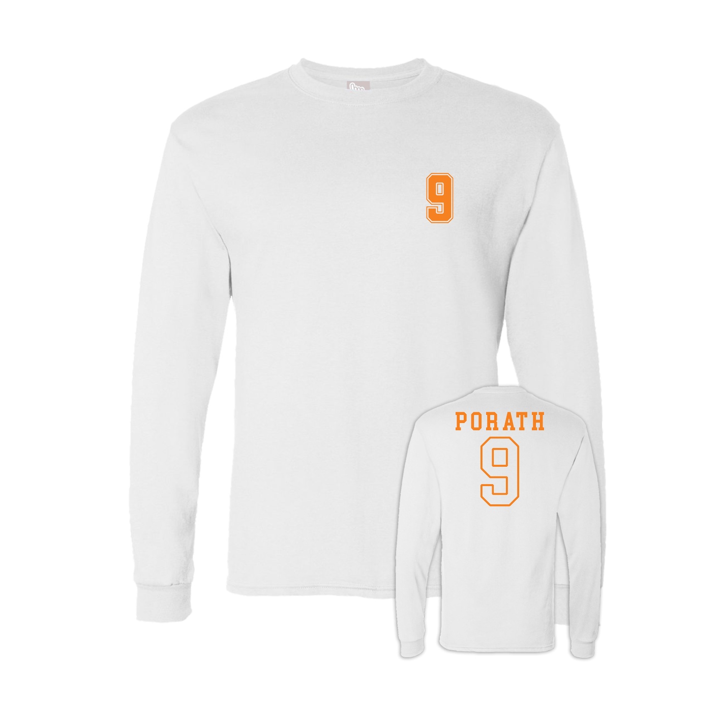 Long Sleeve Tee — Chest Back in White