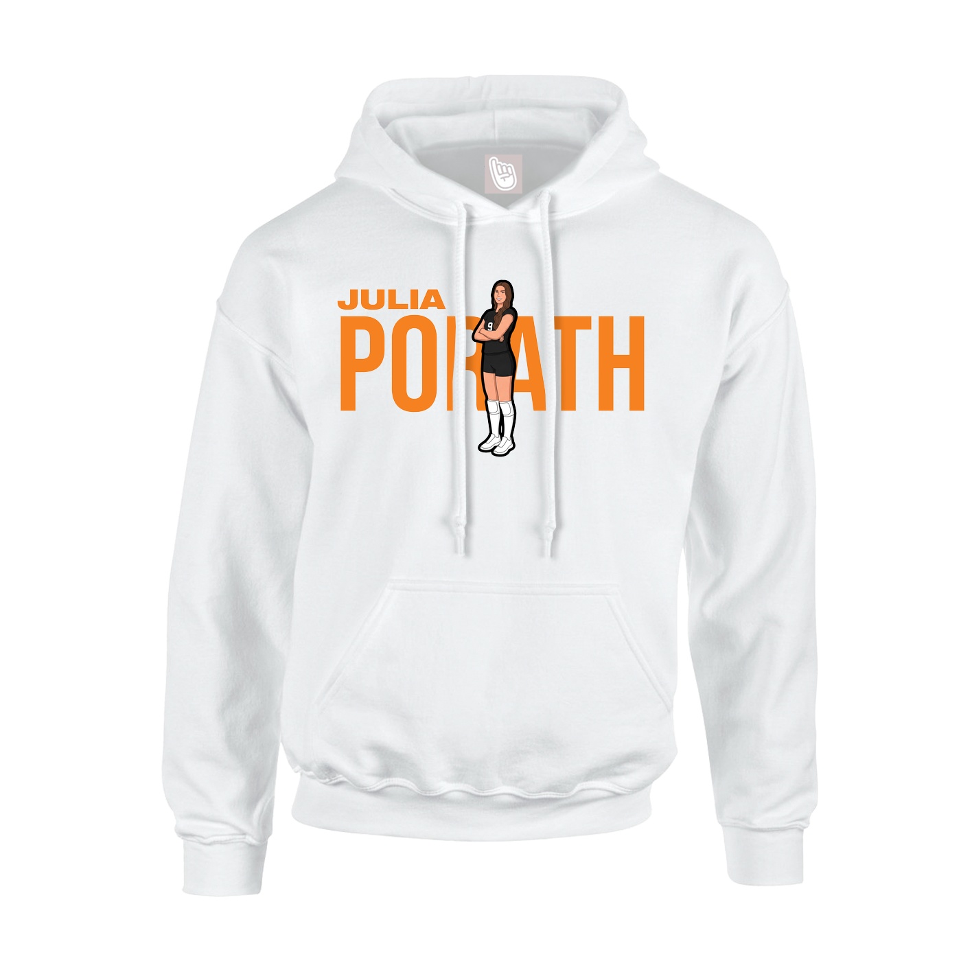 Hoodie — Player Name in White