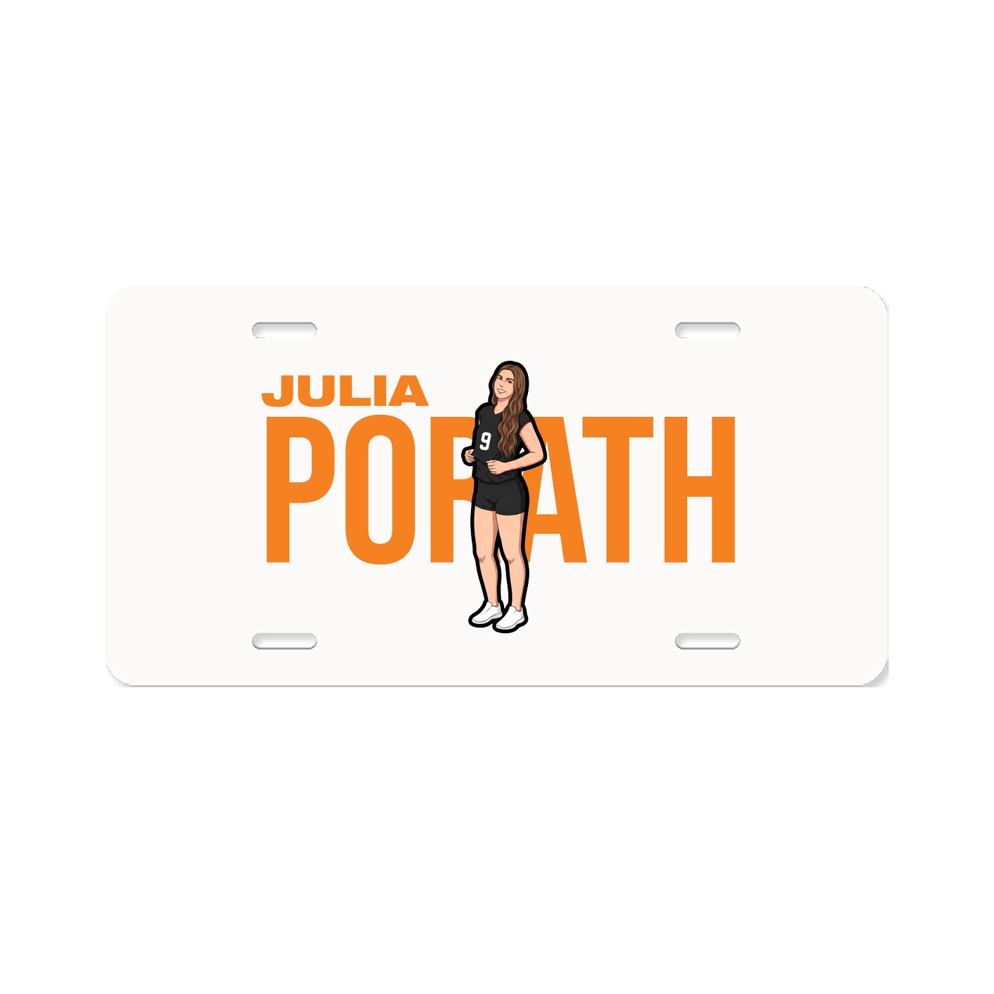 License Plate — Player Name in Classic