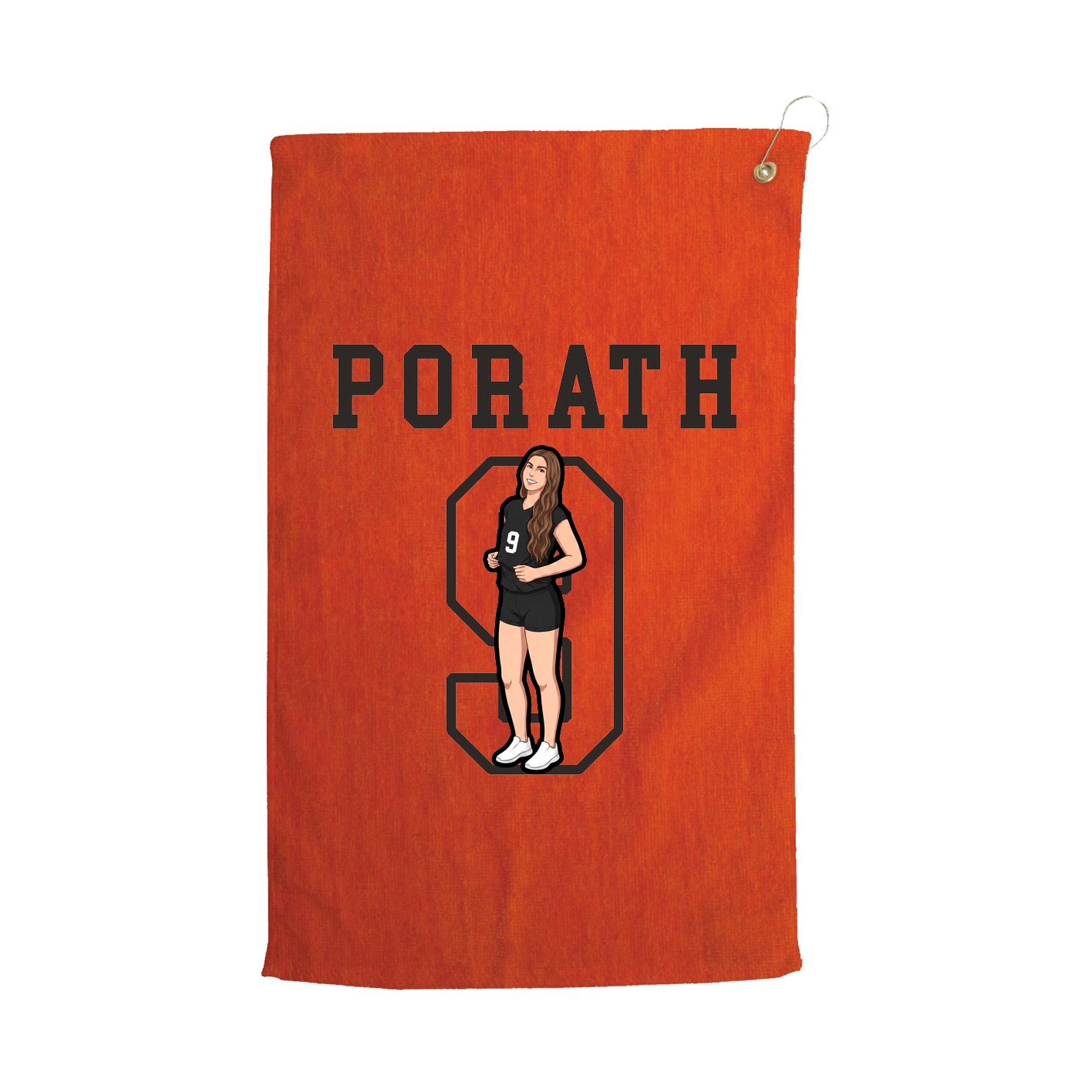 Golf Towel — Shirsey in Orange