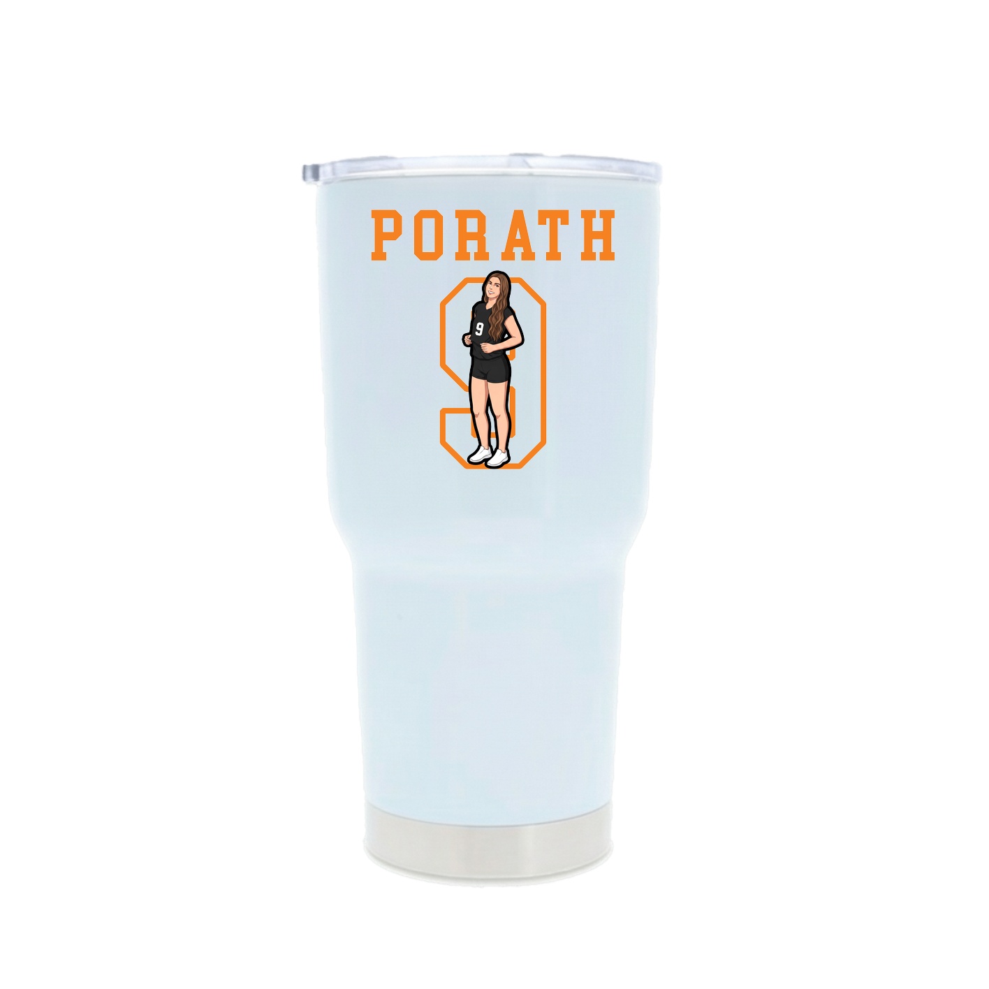 30oz Stainless Steel Tumbler — Shirsey in White