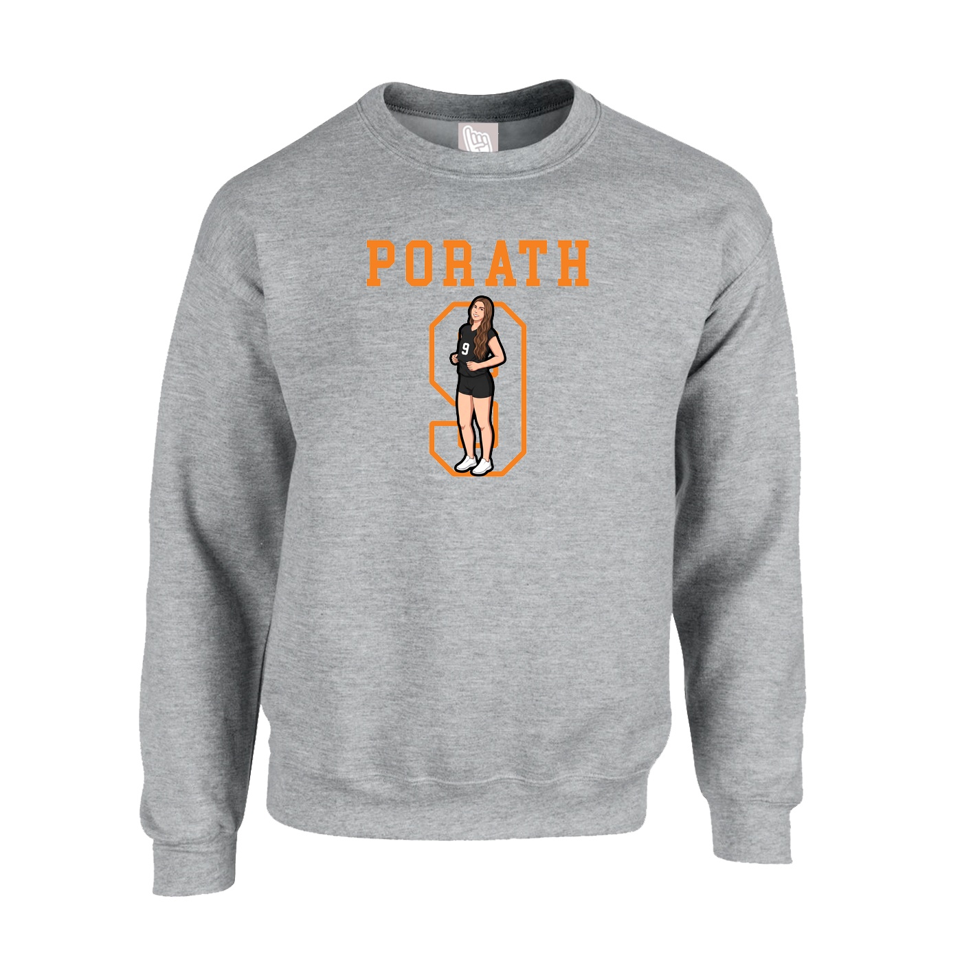 Fleece Crew — Shirsey in Grey