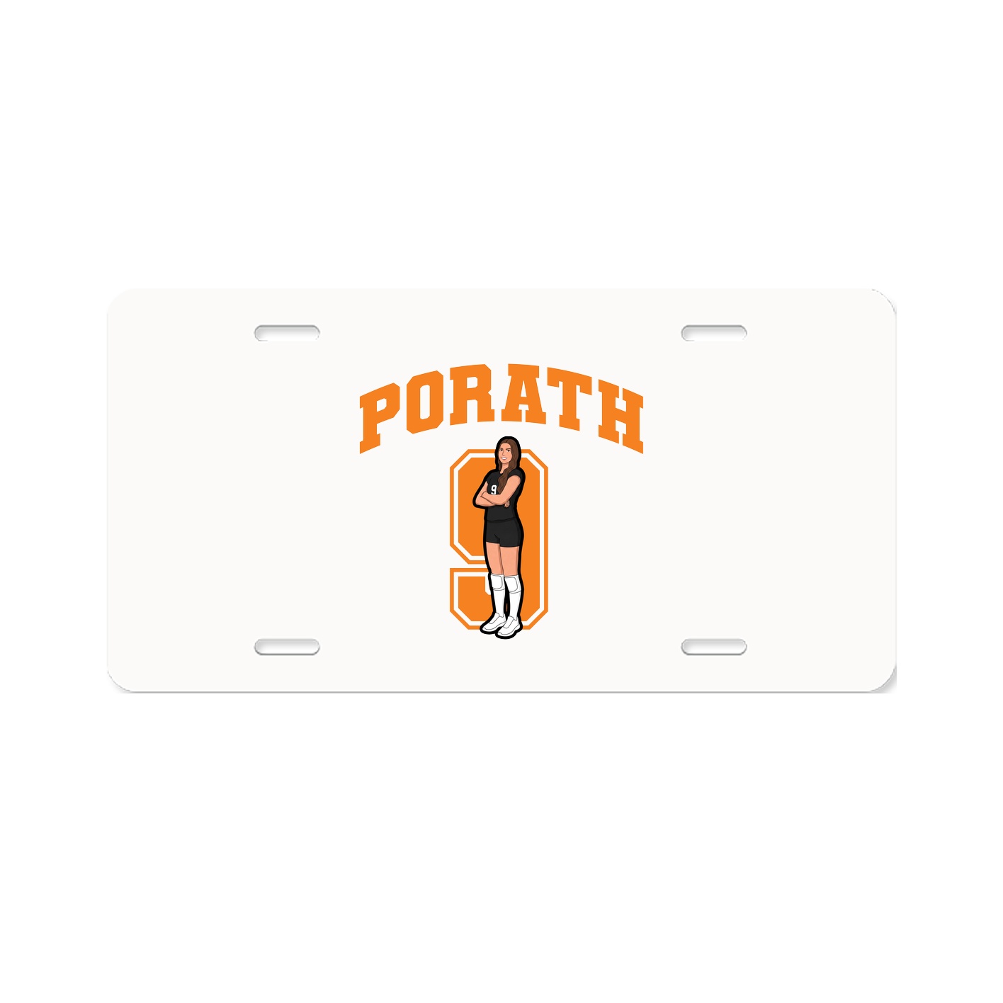 License Plate — Number in Classic