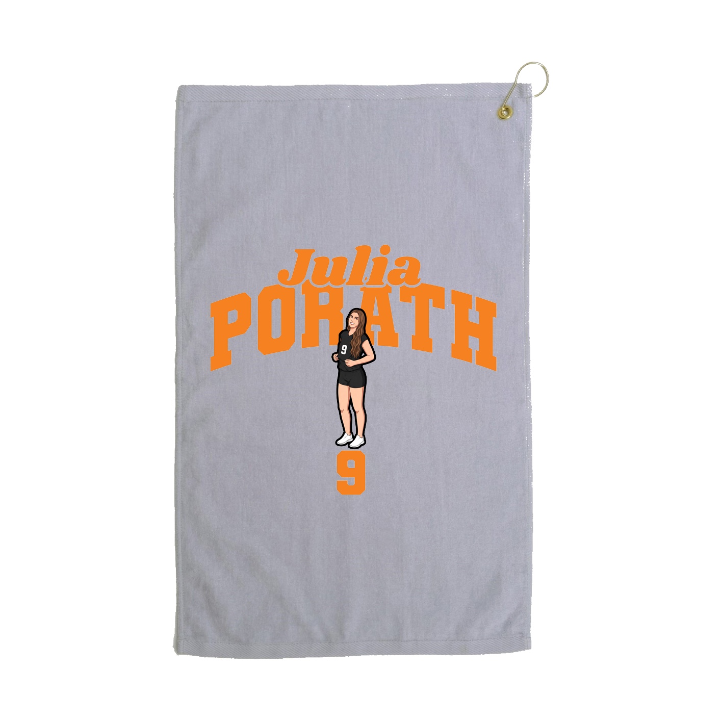 Golf Towel — Signature Arch in Grey