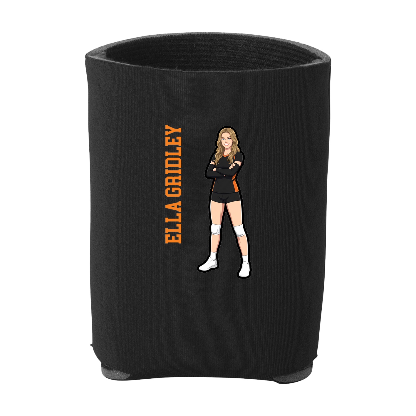 Can Holder — Name Vertical in Black