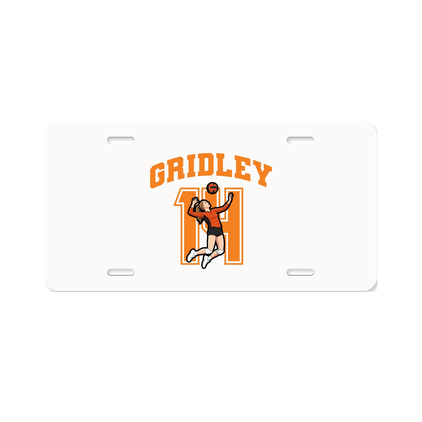 License Plate — Number in Classic