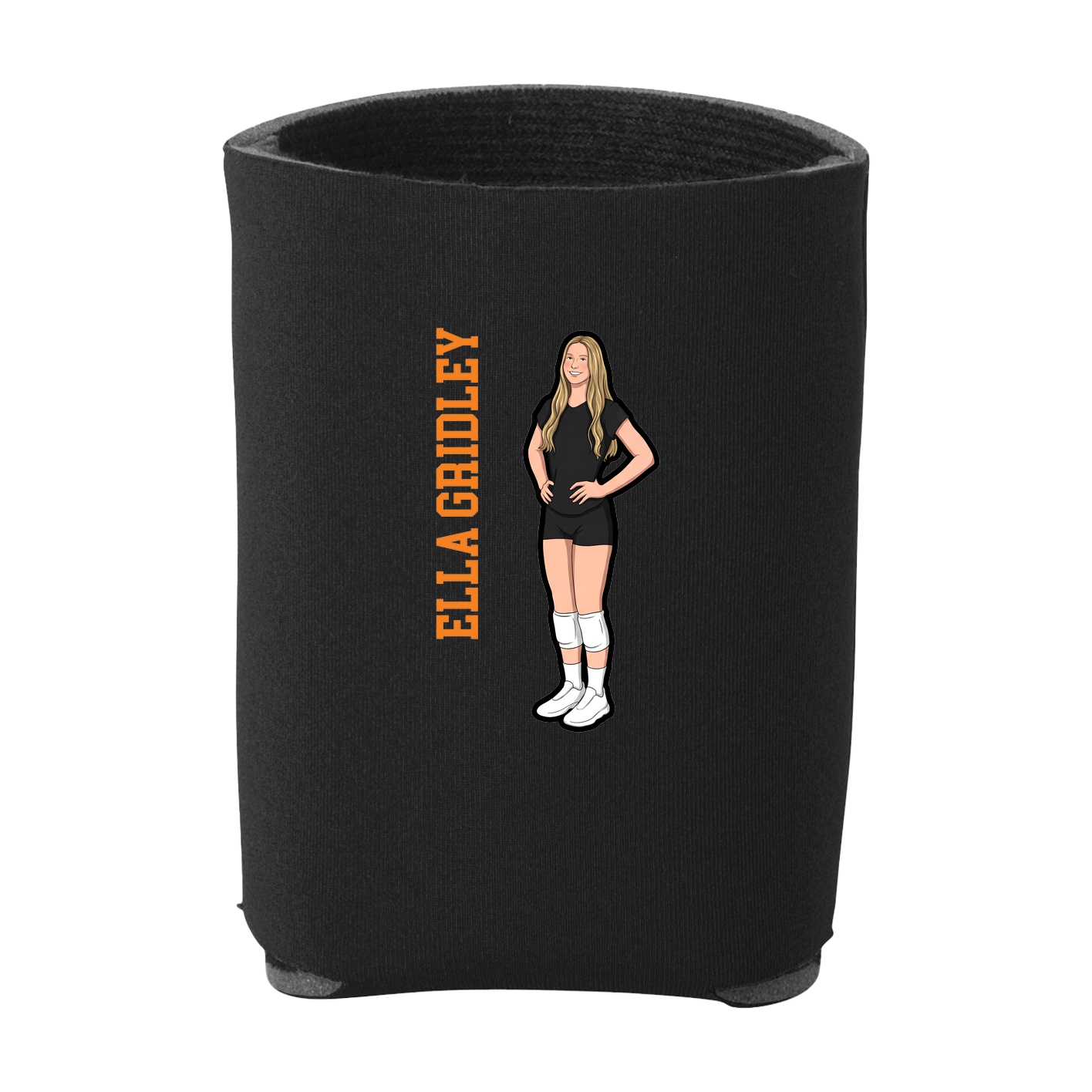 Can Holder — Name Vertical in Black