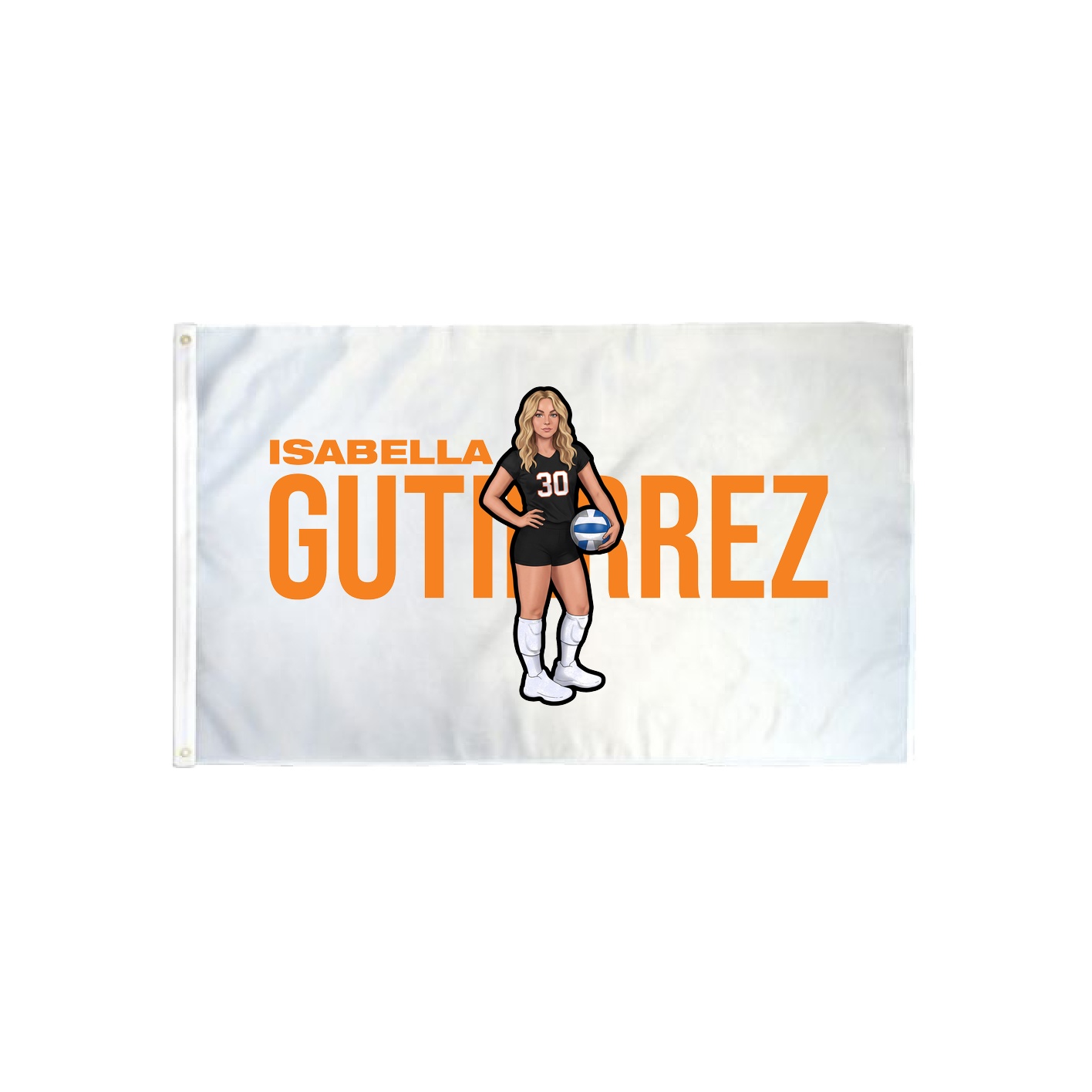 3x5 Flag — Player Name in Classic