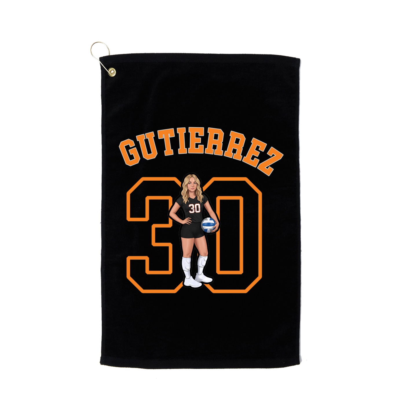 Golf Towel — Shirsey Arch in Black