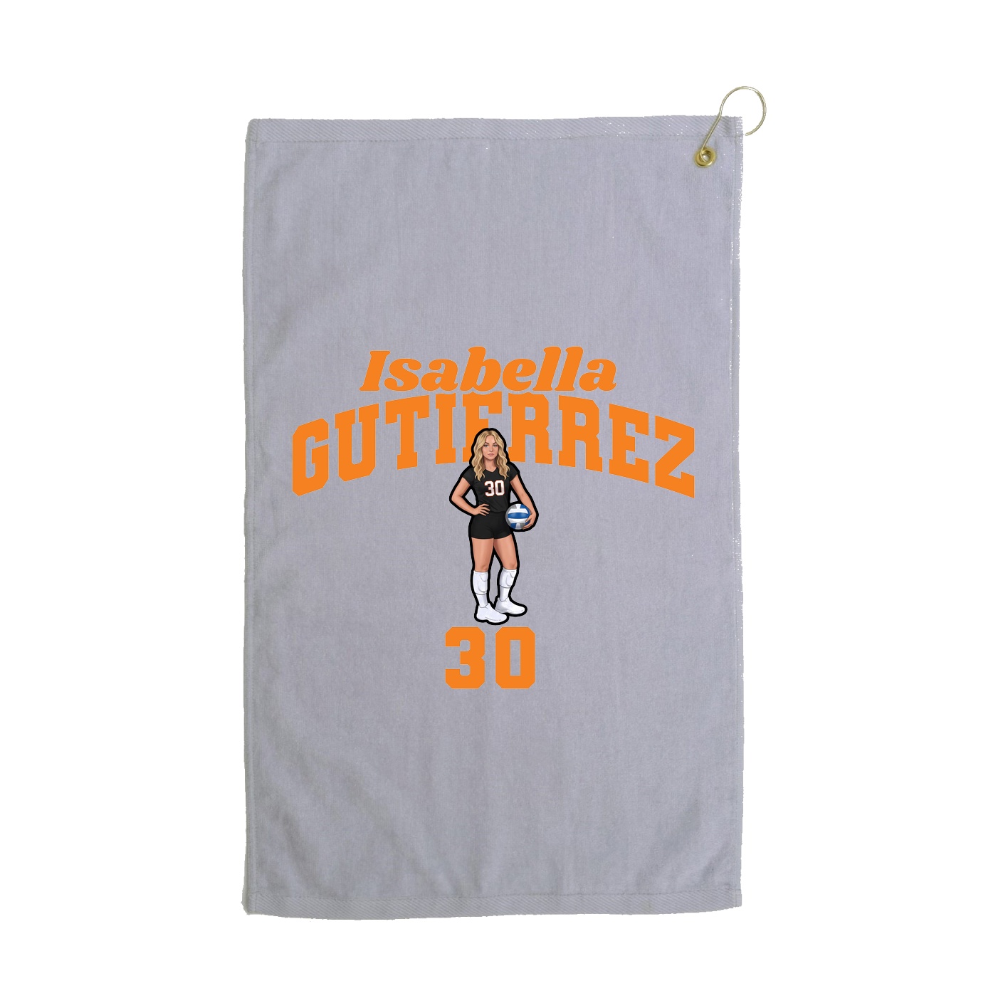 Golf Towel — Signature Arch in Grey