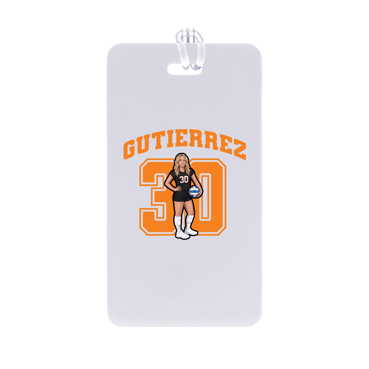 Bag Tag — Number in Classic