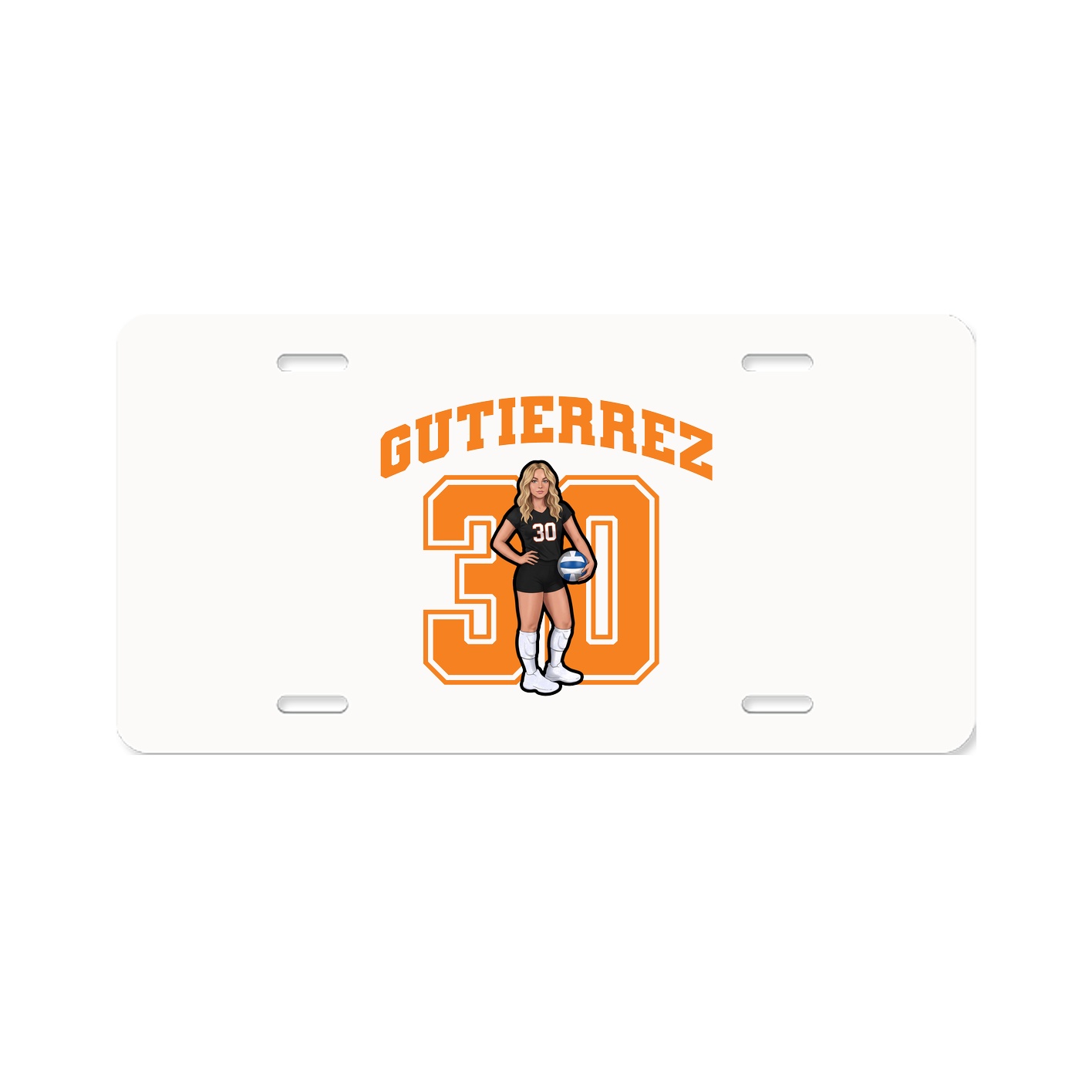License Plate — Number in Classic