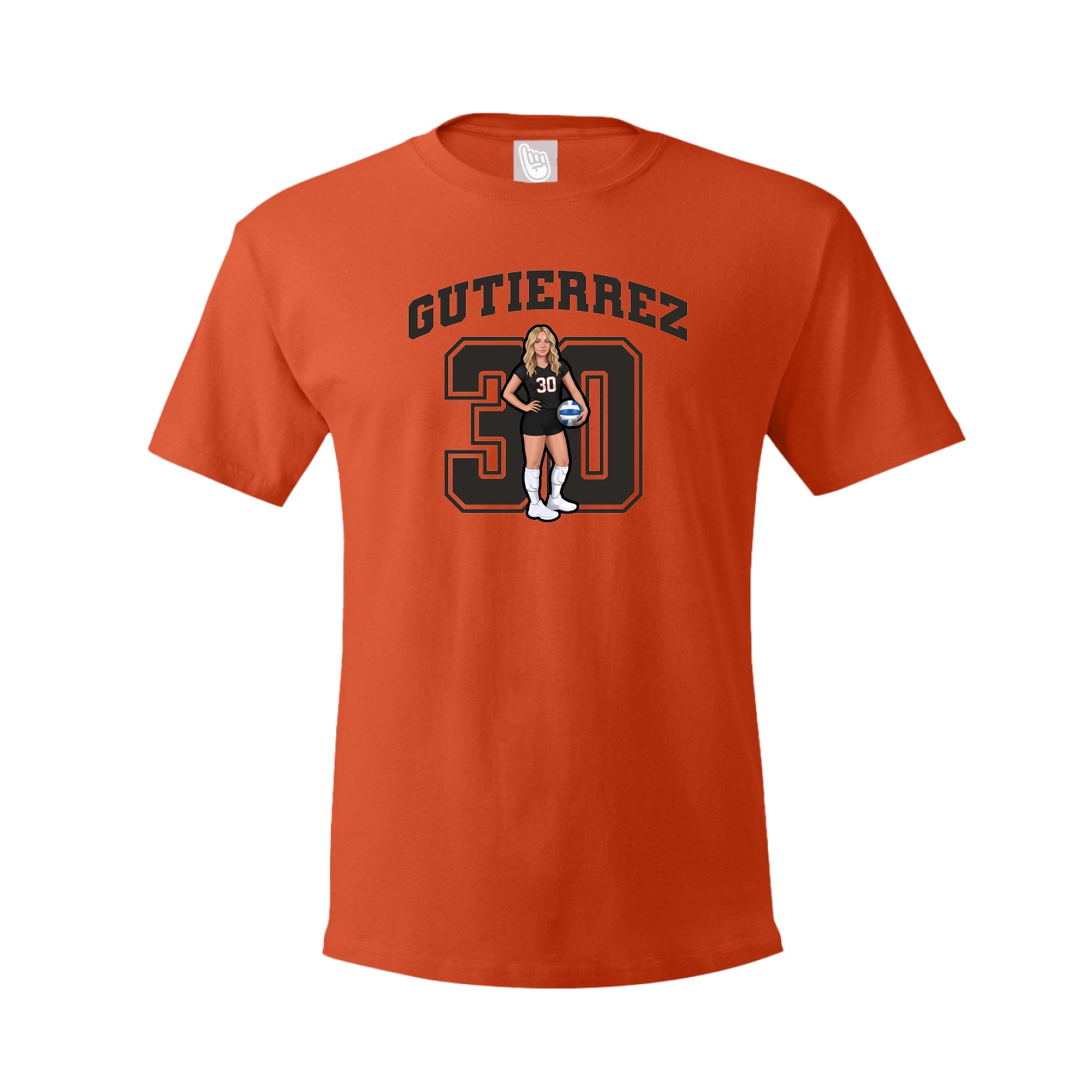 Tee — Number in Orange