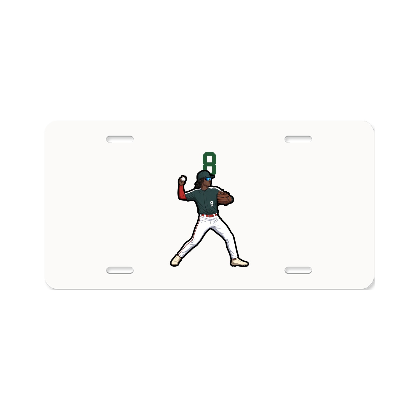 License Plate — Number Top in Classic
