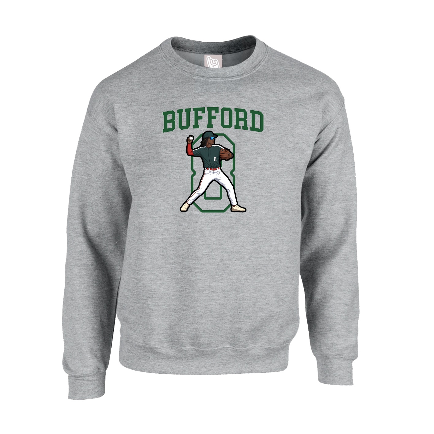 Fleece Crew — Shirsey in Grey