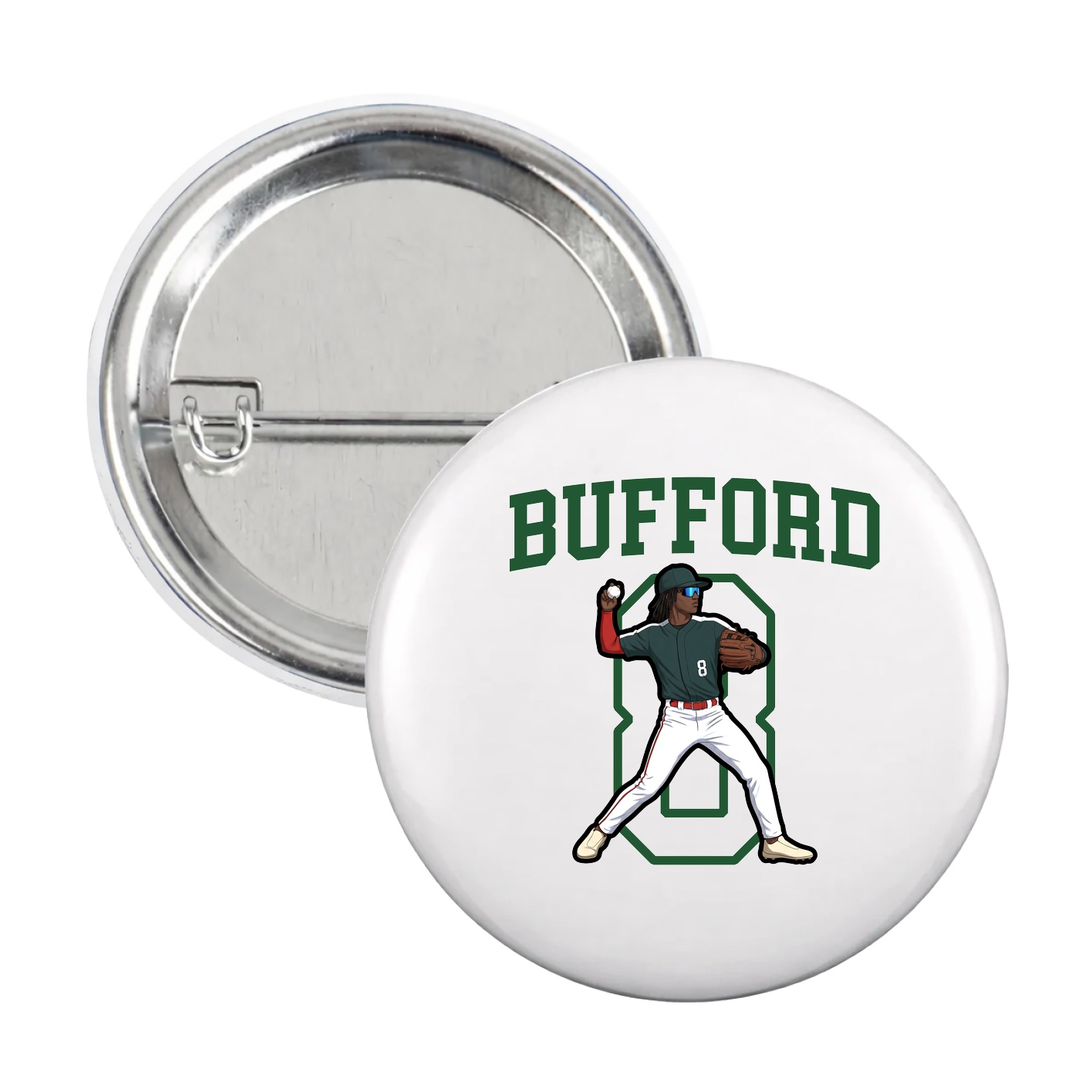 Game Day Button — Shirsey in White