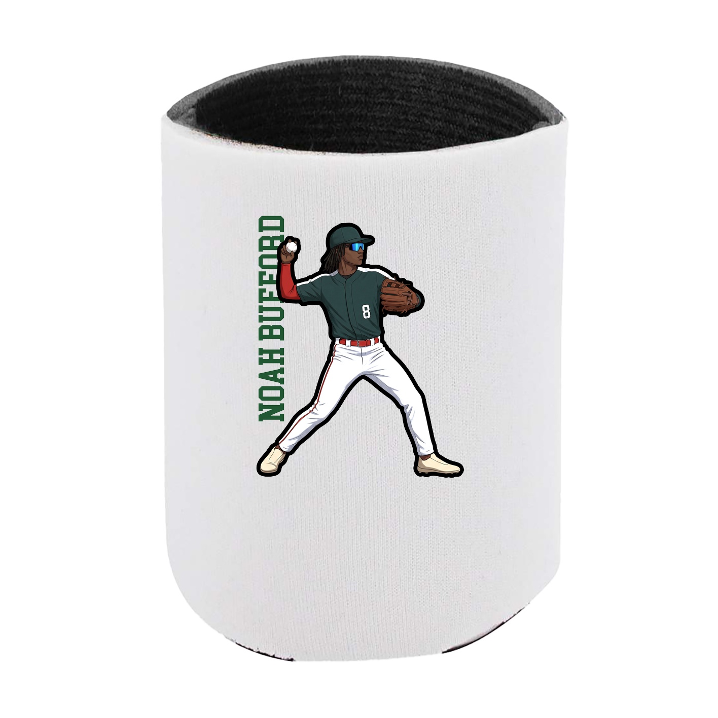 Can Holder — Name Vertical in White