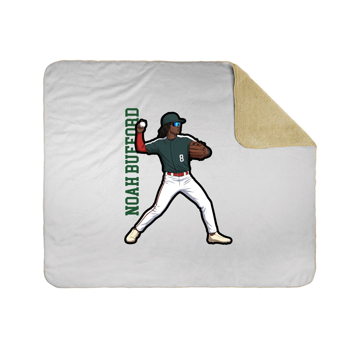 50x60 Sherpa Lined Throw Blanket