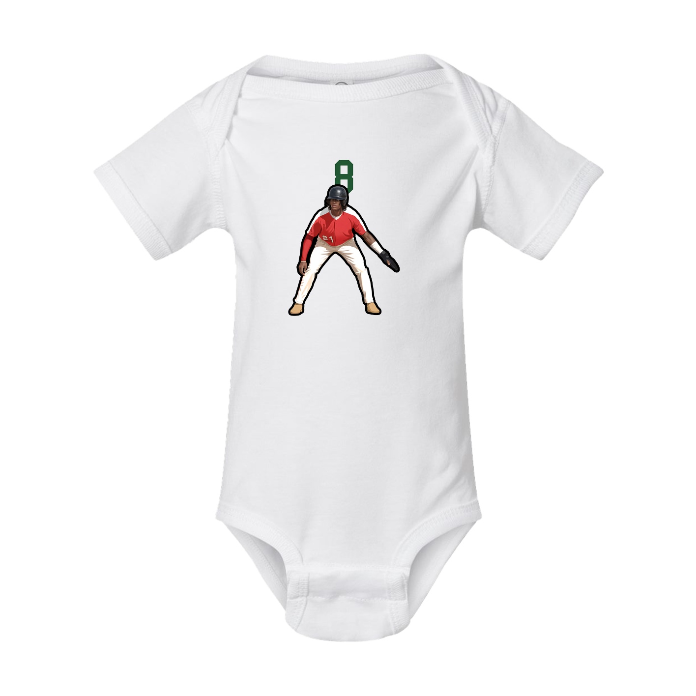 Baby Onesie — Number Top in White
