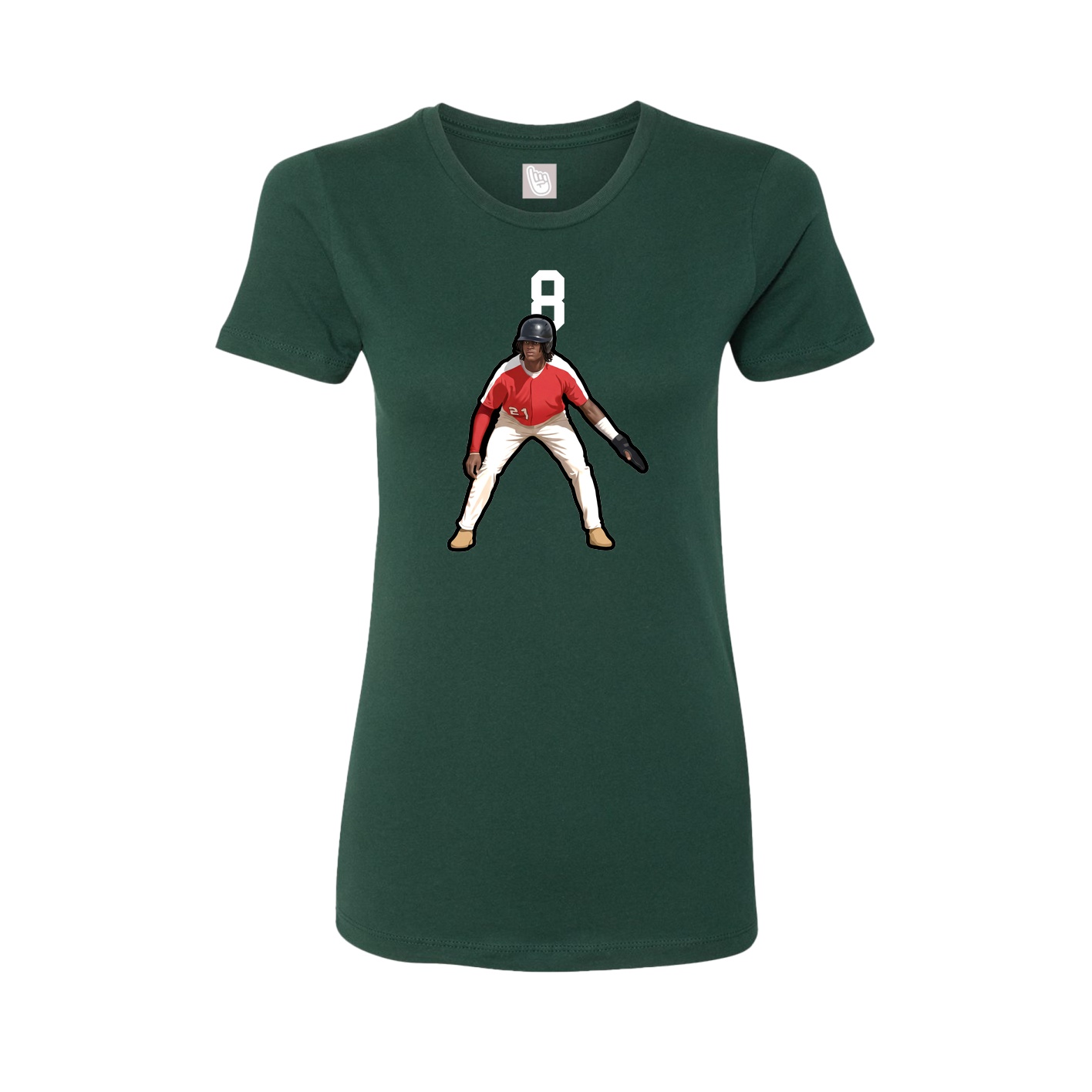 Womens Tee — Number Top in Green