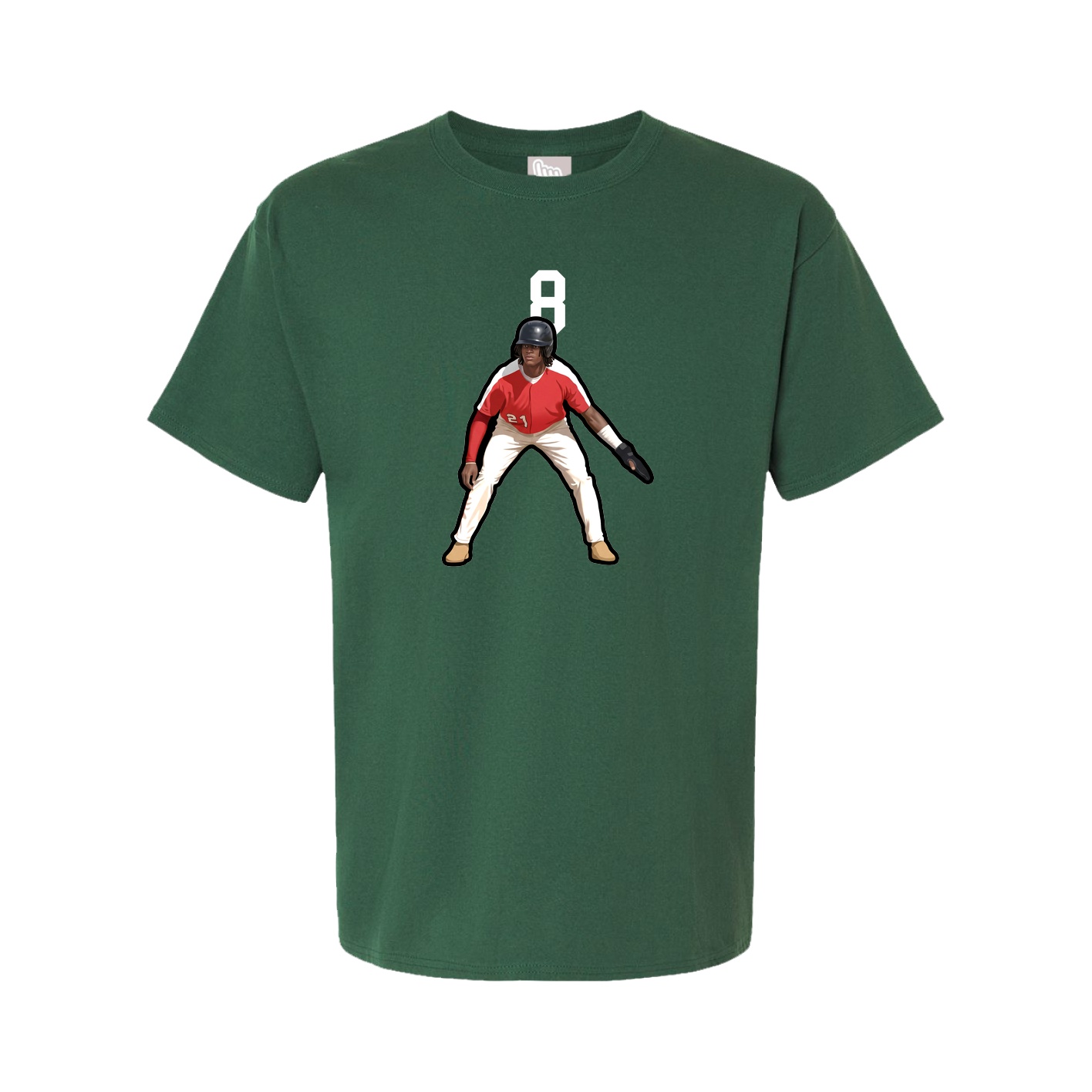 Youth Tee — Number Top in Green