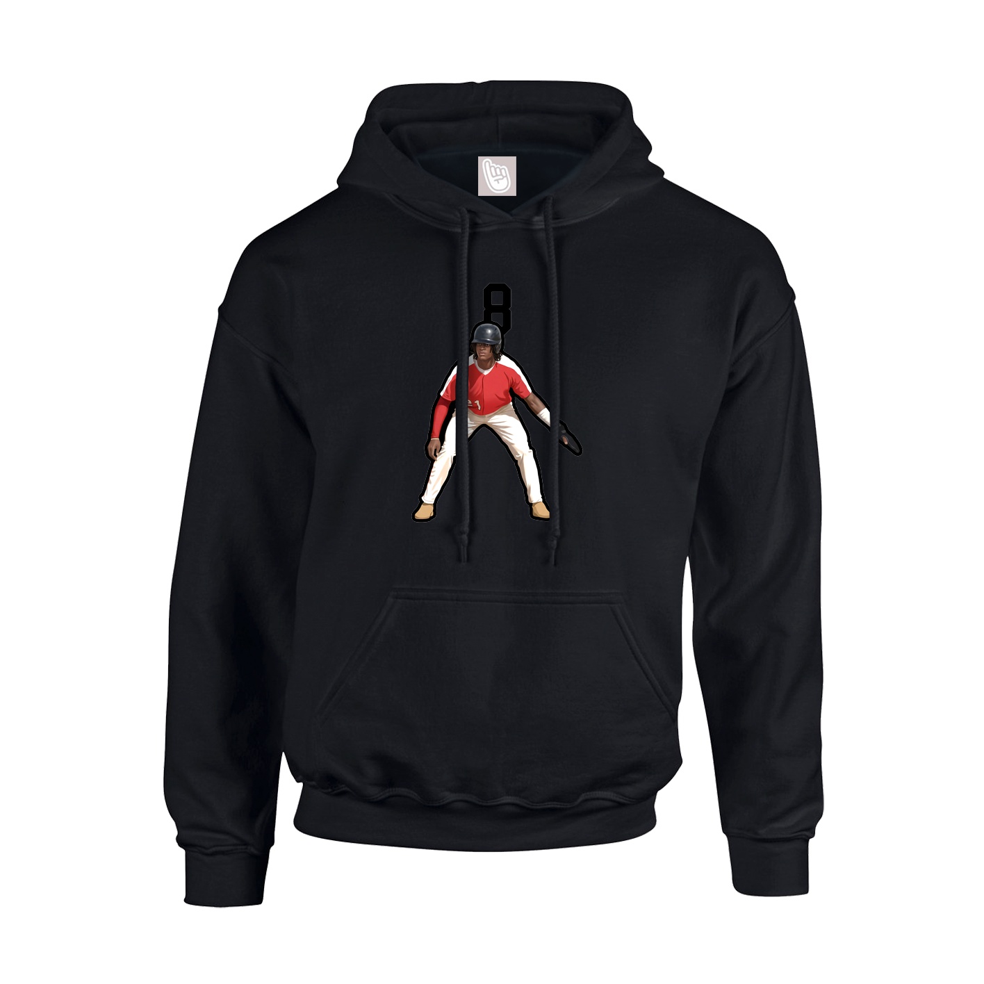 Youth Hoodie — Number Top in Black
