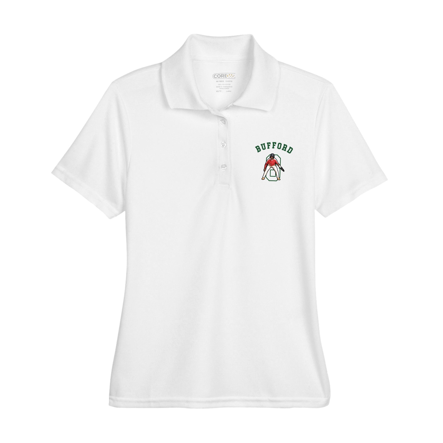 Womens Performance Polo — Shirsey Arch in White