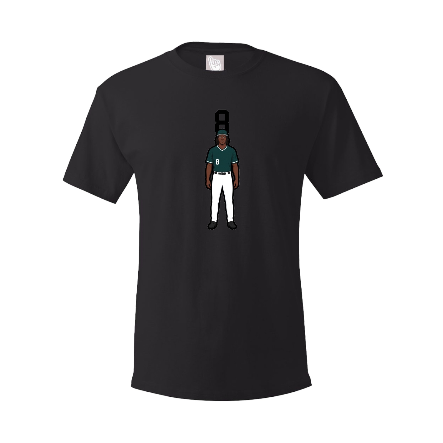Tee — Number Top in Black