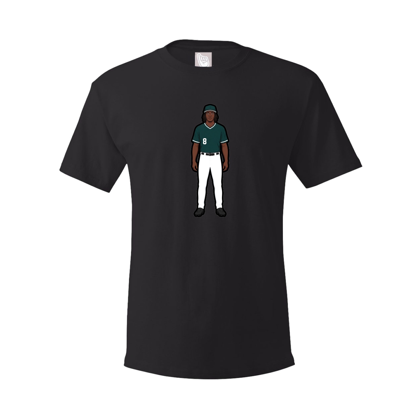 Tee — Name Vertical in Black