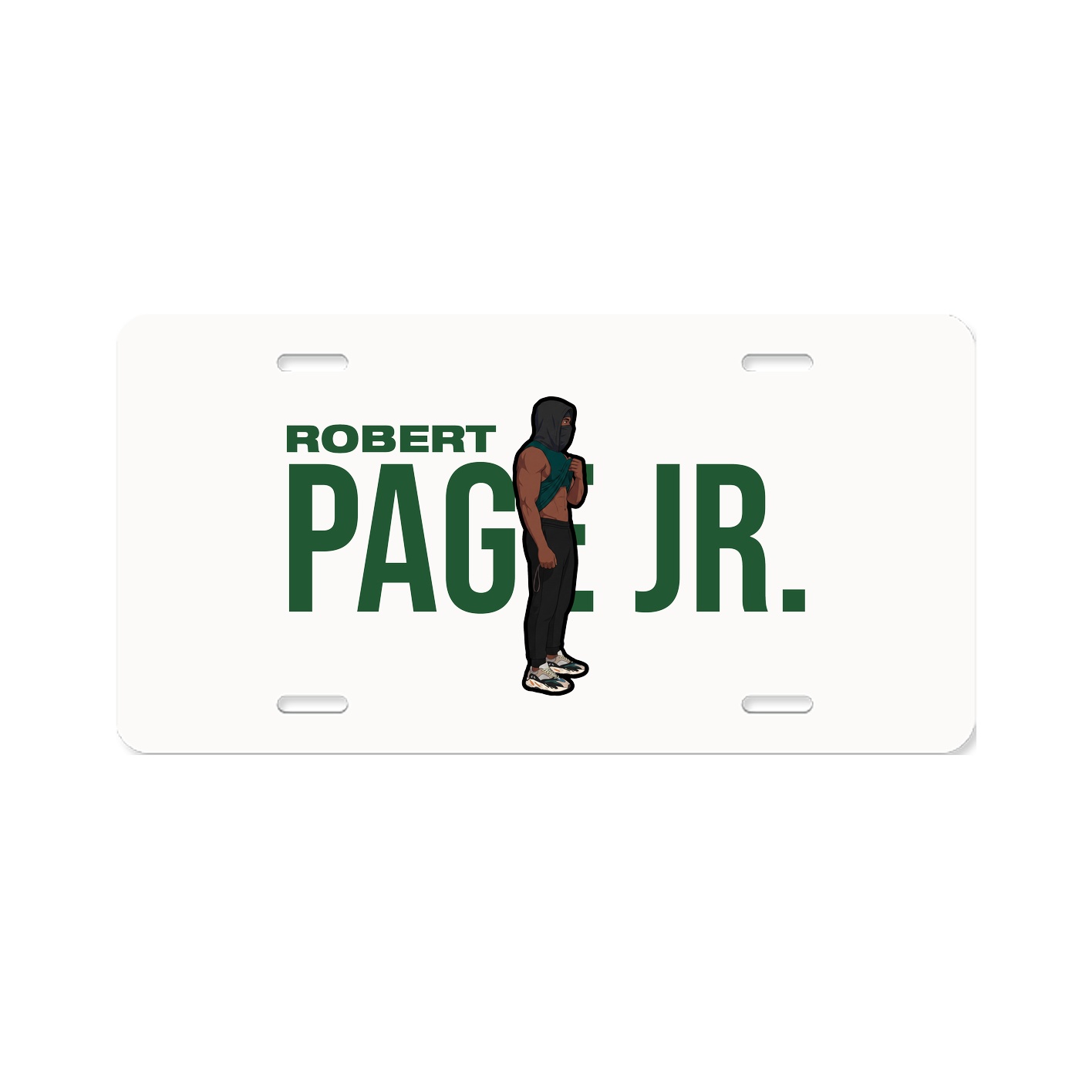 License Plate — Player Name in Classic